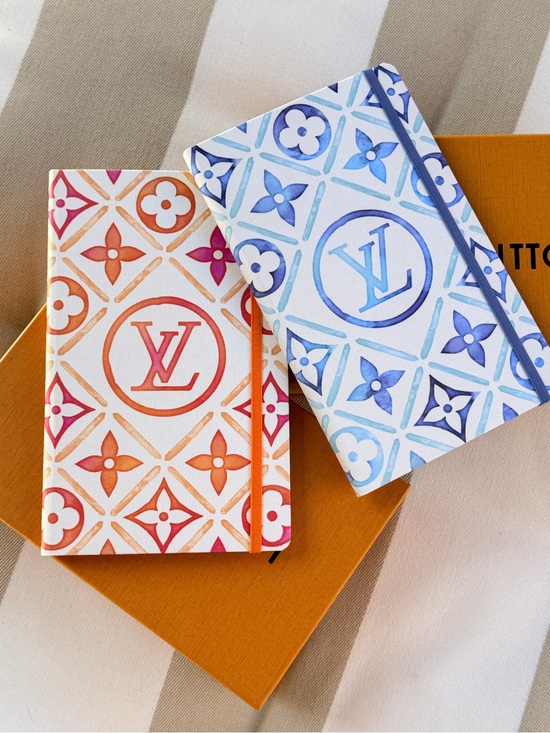 Louis Vuitton Accessories - Louis Vuitton By The Pool Blue Watercolor Collection Jane notebook journal